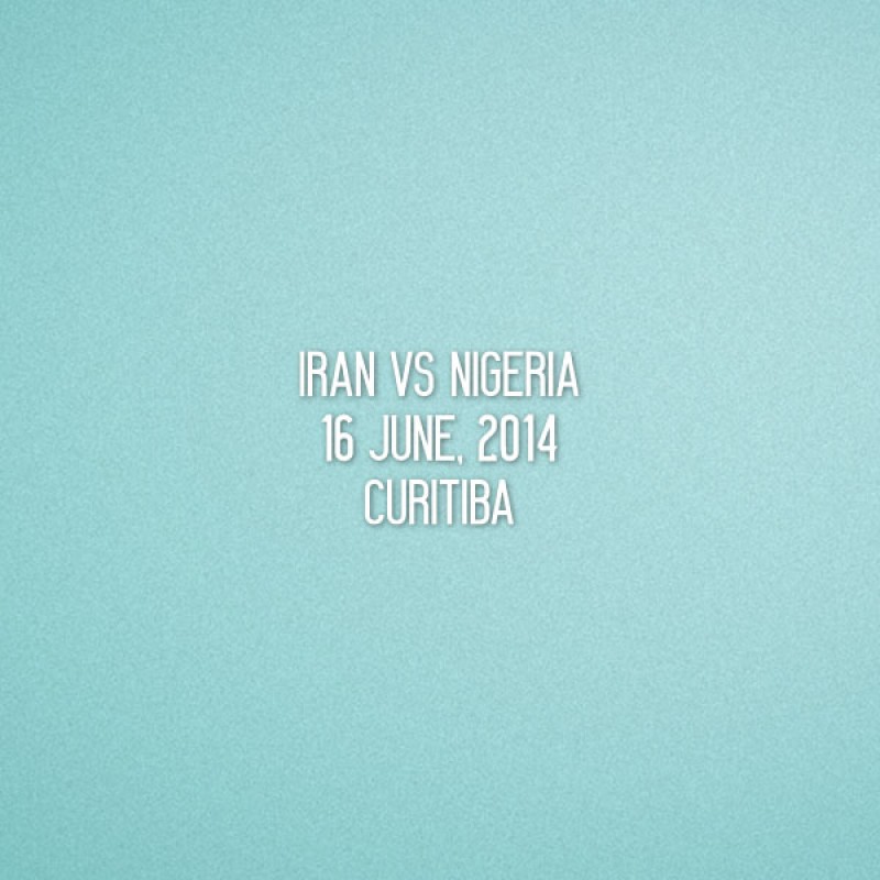 FIFA World Cup 2014 Nigeria Home - Iran VS Nigeria Details