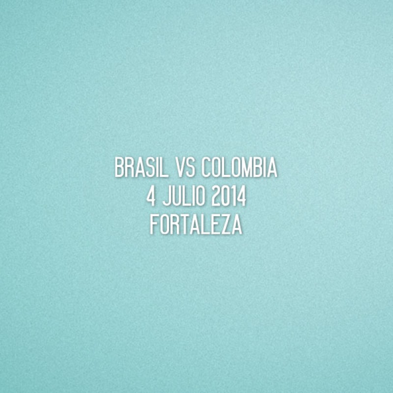 FIFA World Cup 2014 Colombia Away - Brasil VS Colombia Match Details