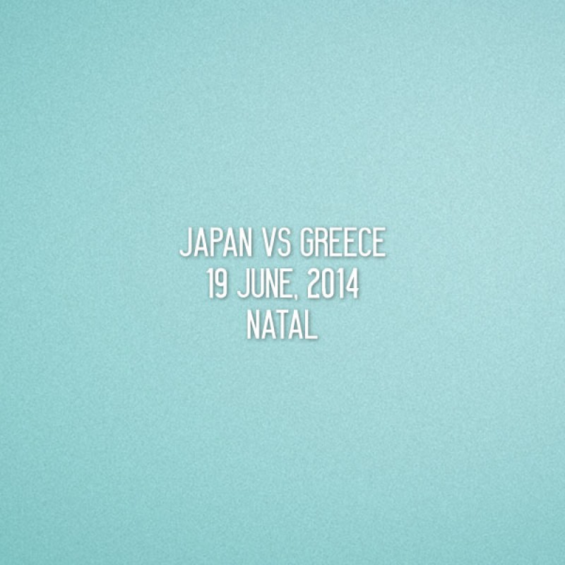 FIFA World Cup 2014 Japan Home - Japan VS Greece Match Details