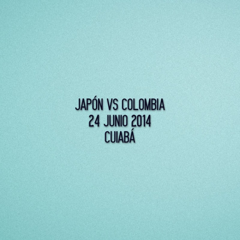 FIFA World Cup 2014 Colombia Home - Japan VS Colombia Match Details