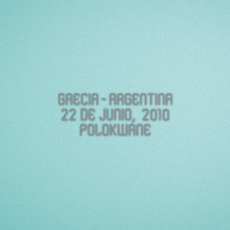 FIFA World Cup 2010 Argentina Away - Grecia VS Argentina Match Details