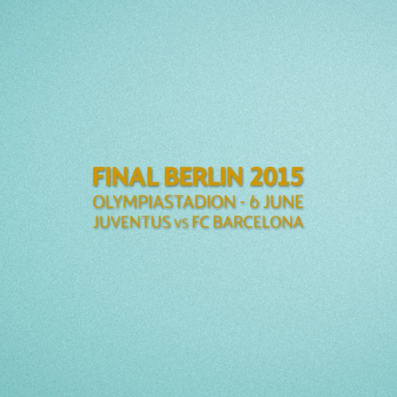 UEFA Champions League Final 2015 Barcelona Home - Juventus VS Barcelona Match Details