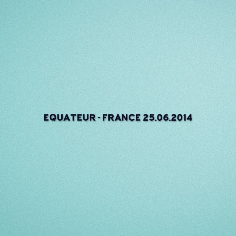 FIFA World Cup 2014 France Away - Equateur VS France Match Details
