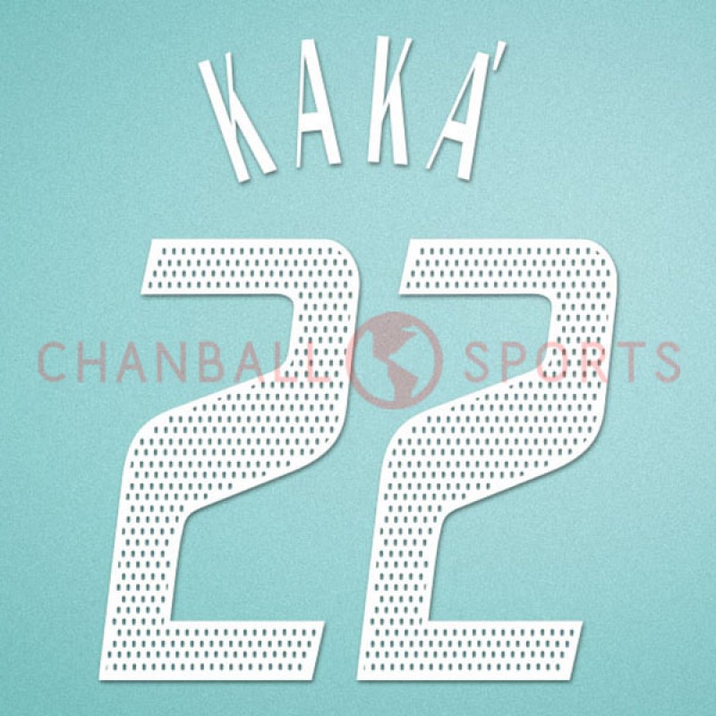 AC Milan 2002-2004 Kaka #22 Homekit Nameset Printing 