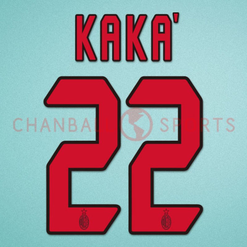 AC Milan 2004-2007 Kaka #22 Awaykit Nameset Printing