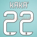 AC Milan 2012-2014 Kaka #22 Homekit Nameset Printing