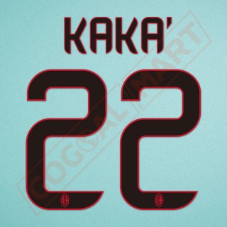 AC Milan 2013-2014 Kaka #22 Awaykit Nameset Printing