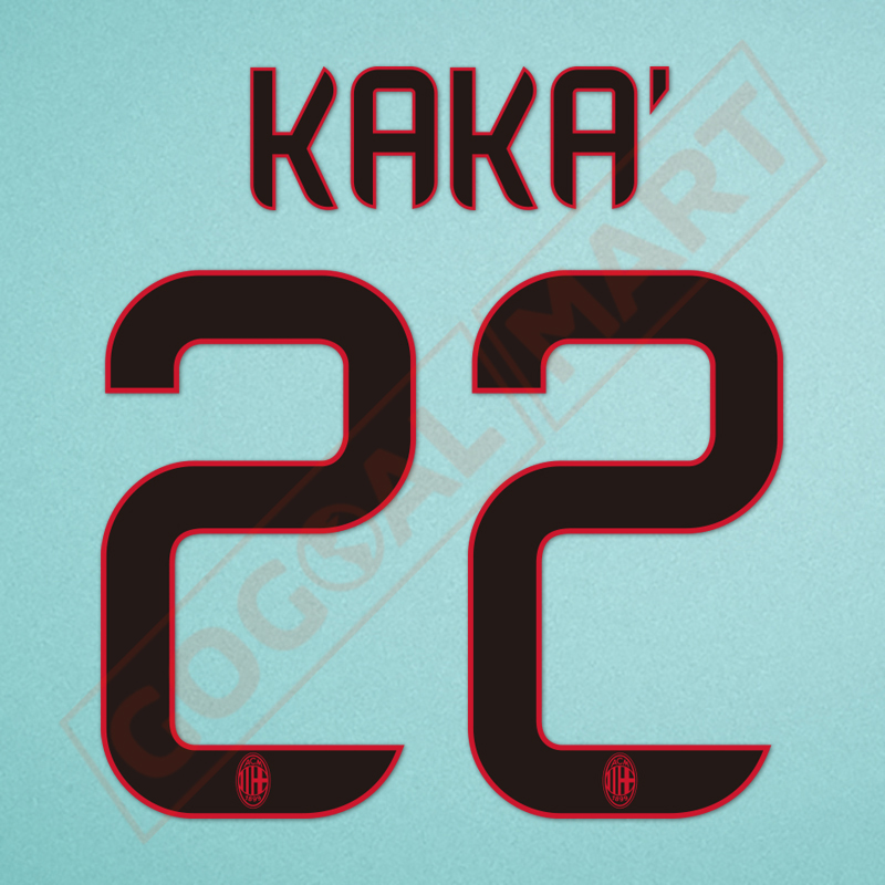 AC Milan 2013-2014 Kaka #22 Awaykit Nameset Printing