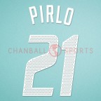 AC Milan 2002-2004 Pirlo #21 Homekit Nameset Printing 