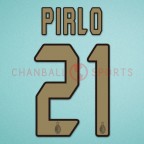 AC Milan 2004-2007 Pirlo #21 homekit Nameset Printing