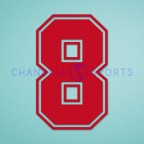AC Milan 1987-1993 Rijkaard #8 Awaykit Nameset Printing 