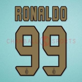 AC Milan 2006-2007 Ronaldo #99 Homekit Nameset Printing