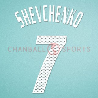 AC Milan 2002-2004 Shevchenko #7 Homekit Nameset Printing