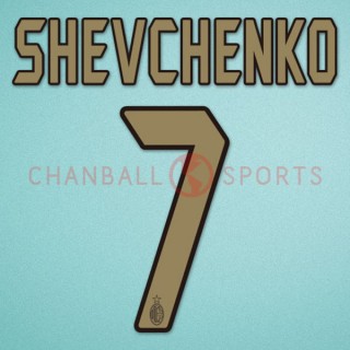 AC Milan 2004-2007 Shevchenko #7 Homekit Nameset Printing