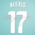 Arsenal 2014-2015 Alexis #11 FA Cup Homekit Nameset Printing