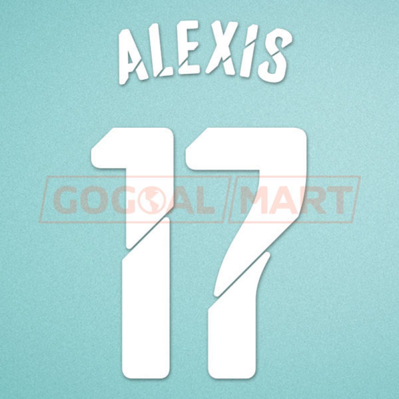 Arsenal 2014-2015 Alexis #11 FA Cup Homekit Nameset Printing