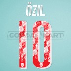 Arsenal Singapore tour 2018-2019 Ozil #10 Homekit Nameset Printing