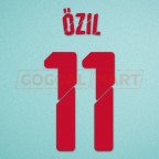 Arsenal 2014-2015 Ozil #11 FA Cup Awaykit Nameset Printing