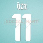 Arsenal 2014-2015 Ozil #11 FA Cup Homekit Nameset Printing