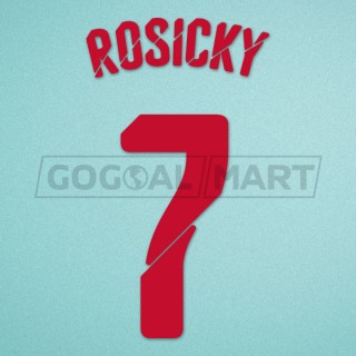 Arsenal 2014-2015 Rosicky #7 FA Cup Awaykit Nameset Printing