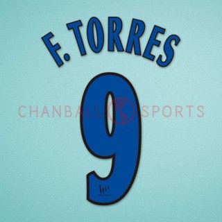 Atletico Madrid 2005-2007 F. Torres #9 Homekit Nameset Printing