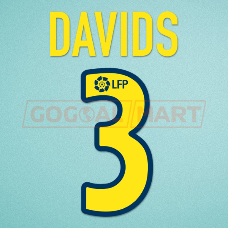 Barcelona 2003-2004 Davids #3 Homekit Nameset Printing