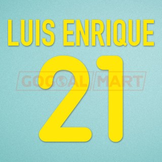 Barcelona 2000-2001 Luis Enrique #21 Homekit Nameset Printing