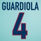 Barcelona 1998-2000 Guardiola #4 Awaykit Nameset Printing
