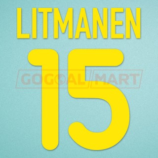 Barcelona 2000-2001 Litmanen #15 Homekit Nameset Printing