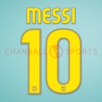 Barcelona 2008-2010 Messi #10 Homekit Nameset Printing