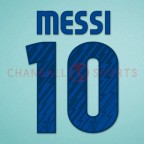Barcelona 2010-2011 Messi #10 Awaykit Nameset Printing