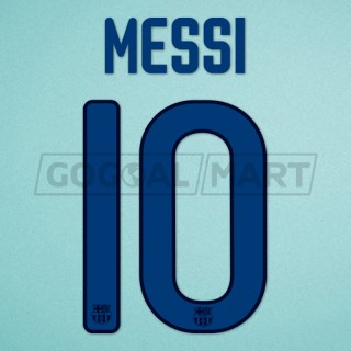 Barcelona 2011-2012 Messi #10 3rd Awaykit Nameset Printing