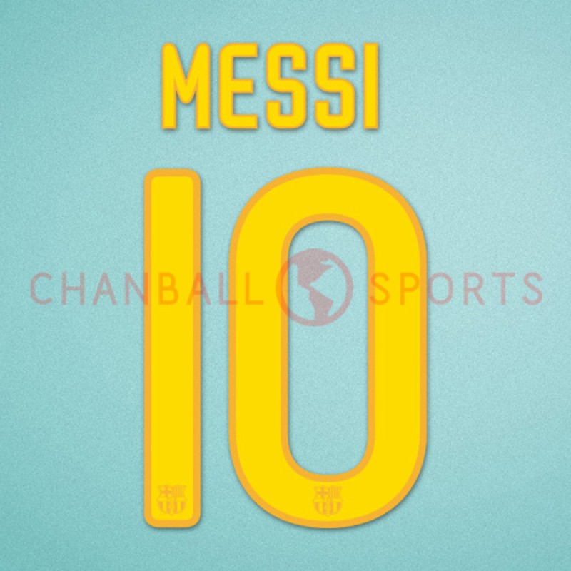 Barcelona 2011-2012 Messi #10 Home/Awaykit Nameset Printing