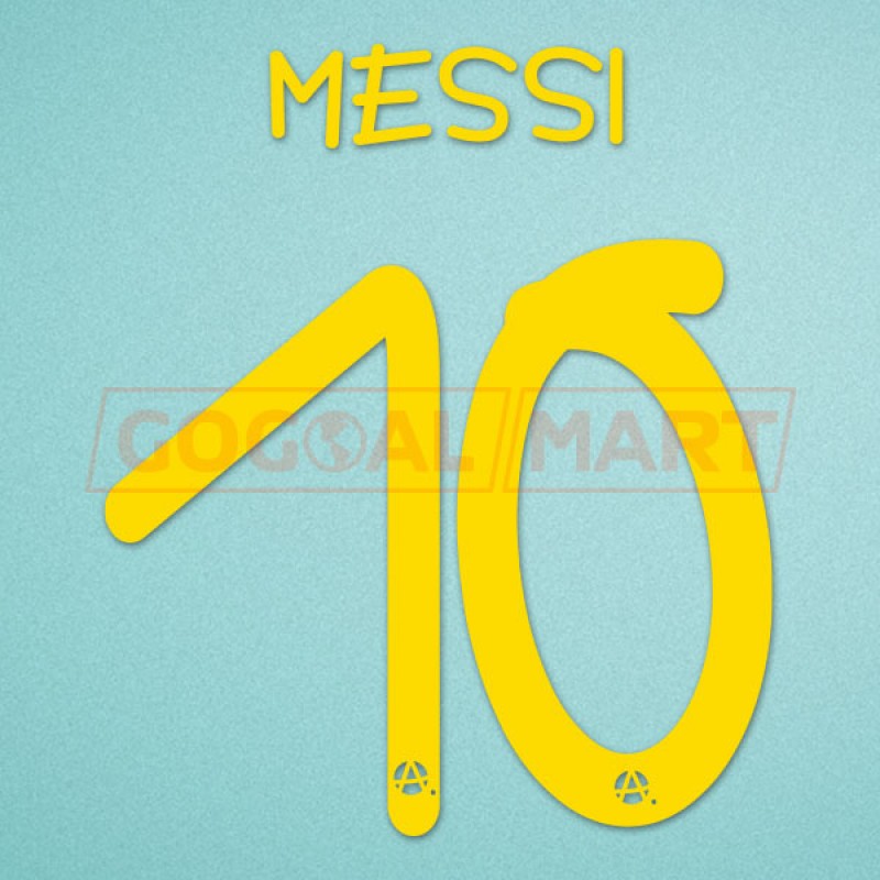 Barcelona 2013 Messi #10 Gamper Trophy Homekit Nameset Printing