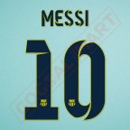 Barcelona 2014-2015 Messi #10 Away/3rd Awaykit Nameset Printing