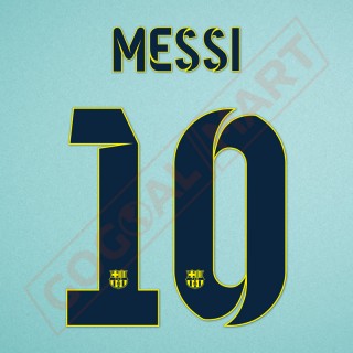 Barcelona 2014-2015 Messi #10 Away/3rd Awaykit Nameset Printing
