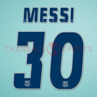 Barcelona 2004-2006 Messi #30 Awaykit Nameset Printing