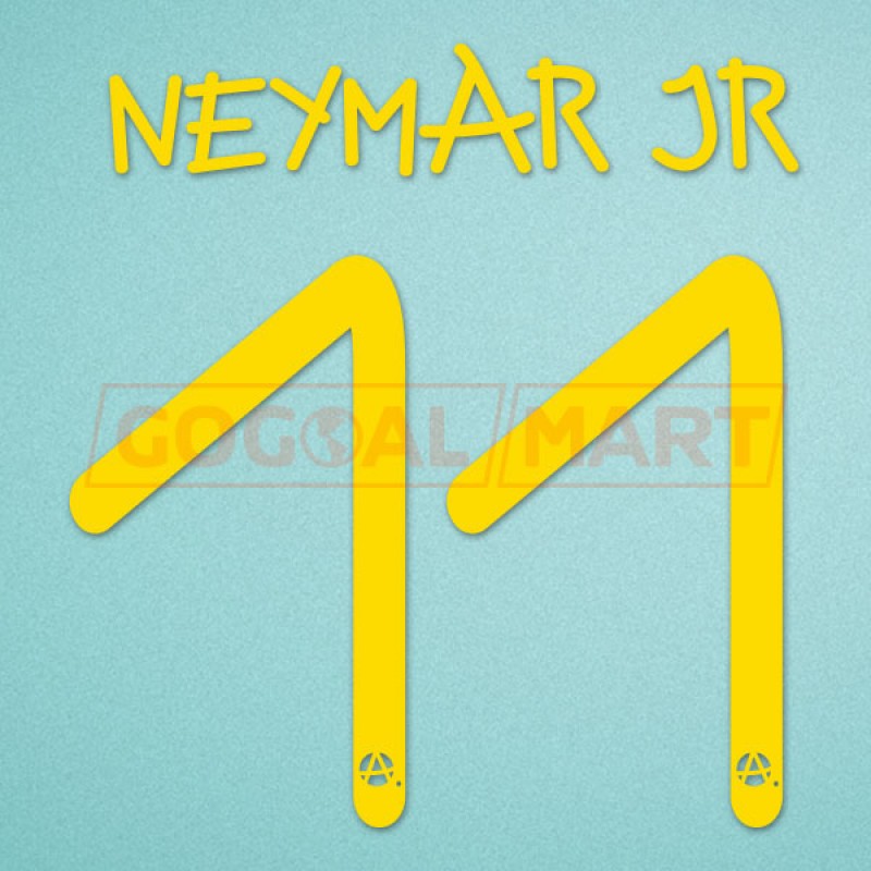 Barcelona 2013 Neymar #11 Gamper Trophy Homekit Nameset Printing