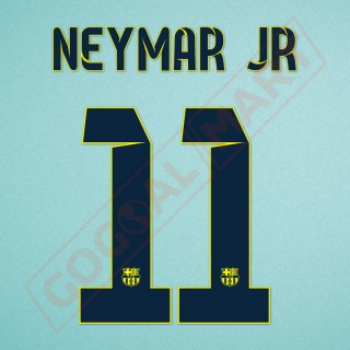 Barcelona 2014-2015 Neymar #11 Away/3rd Awaykit Nameset Printing