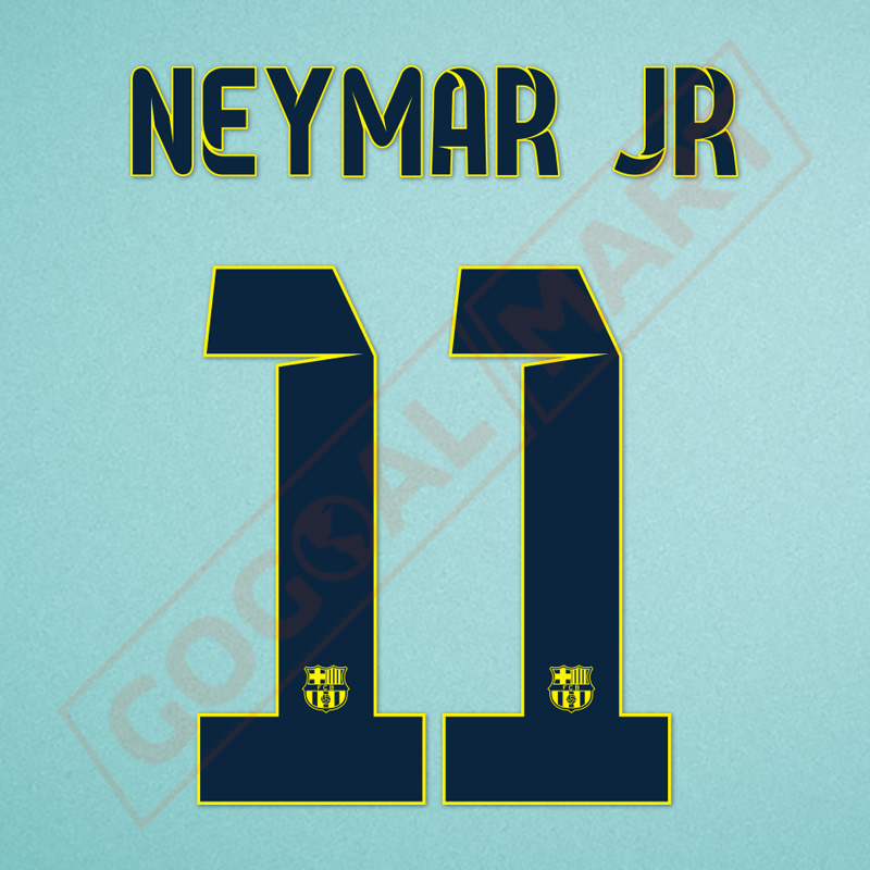 Barcelona 2014-2015 Neymar #11 Away/3rd Awaykit Nameset Printing