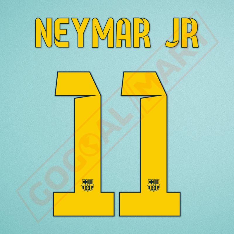 Barcelona 2014-2015 Neymar #11 Homekit Nameset Printing
