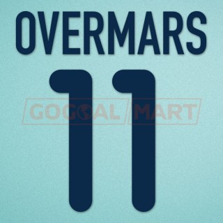 Barcelona 2001-2002 Overmars #11 Awaykit Nameset Printing