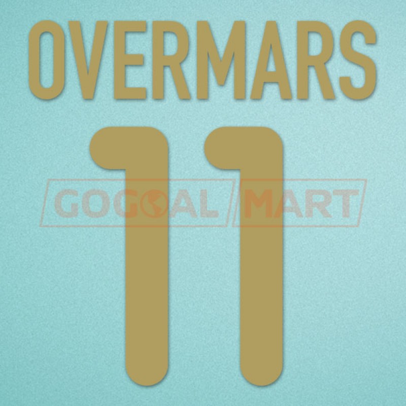 Barcelona 2001-2002 Overmars #11 Homekit Nameset Printing
