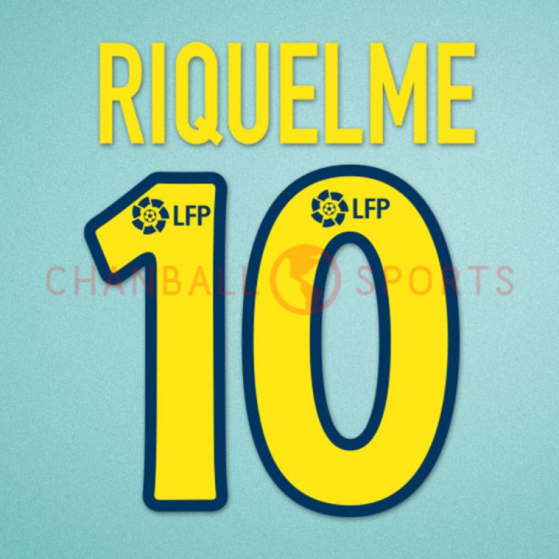 Barcelona 2002-2003 Riquelme #10 Homekit Nameset Printing