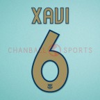Barcelona 2006-2007 Xavi #6 Home/Awaykit Nameset Printing