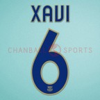 Barcelona 2007-2008 Xavi #6 Awaykit Nameset Printing