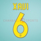 Barcelona 2007-2008 Xavi #6 Homekit Nameset Printing
