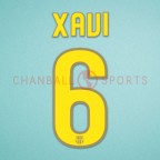 Barcelona 2008-2010 Xavi #6 Homekit Nameset Printing