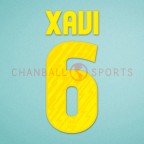 Barcelona 2010-2011 Xavi #6 Homekit Nameset Printing
