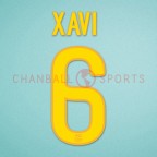 Barcelona 2011-2012 Xavi #6 Home/Awaykit Nameset Printing